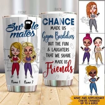 Gym Buddies Personalized Tumbler - Gift for Gym Friends - Thegiftio UK
