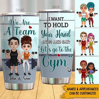 I Want To Hold Your Hand At 80 Custom Tumbler - Thegiftio UK