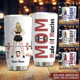 Mom Made Of Muscles Custom Tumbler - Mother's Day Gift - Thegiftio UK