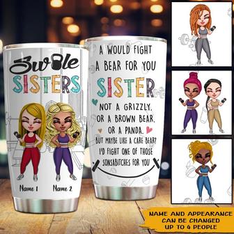 Swole Sister Custom Tumbler - Gift for Best Friends - Thegiftio UK