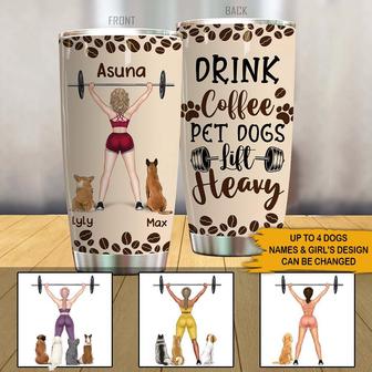 Gym Dog Personalized Tumbler - Gift for Coffee Lovers - Thegiftio UK
