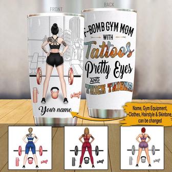 F-bomb Gym Mom Personalized Tumbler - Mother's Day Gift - Thegiftio UK