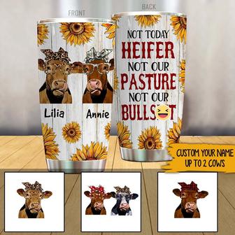 Not Today Heifer Personalized Tumbler - Gift for Best Friend - Thegiftio UK
