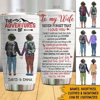 The Adventures Of You & Me Custom Tumbler - Gift for Couples - Thegiftio UK