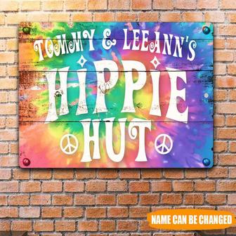 Hippie Custom Metal Sign - Hippie Hut Gift for Hippie Lovers - Thegiftio UK