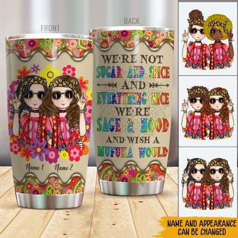 Hippie Bestie Custom Tumbler - Gift for Best Friends - Thegiftio UK