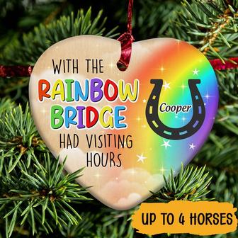 Wish The Rainbow Bridge Had Visiting Hours Custom Ornament - Thegiftio UK