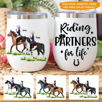 Horse Wine Personalized Tumbler - Gift for Horse Lovers - Thegiftio UK