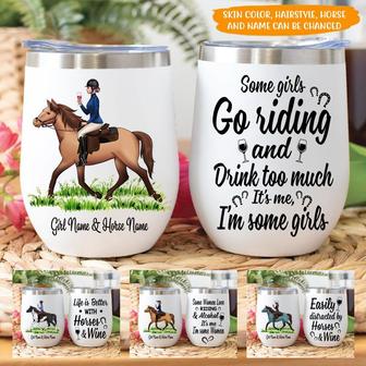 Some Girls Go Riding Custom Tumbler - Gift for Horse Lovers - Thegiftio UK