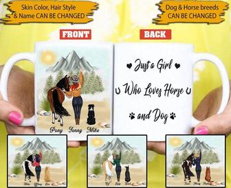 Just A Girl Who Loves Horse Custom Mug - Gift for Dog Lovers - Thegiftio UK
