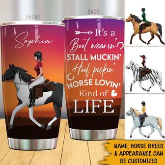 It's A Boot Wearing Horse Loving Life Custom Tumbler - Thegiftio UK