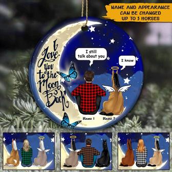 You Leave Hoofprints On My Heart Personalized Ornament - Thegiftio UK