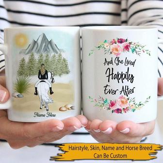 She Lived Happily Ever After Custom Mug - Horse Lovers Gift - Thegiftio UK