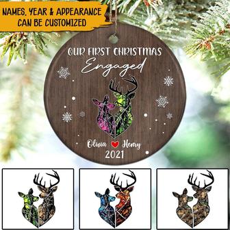 Hunting Couple Christmas Custom Ornament - Gift for Couple - Thegiftio UK