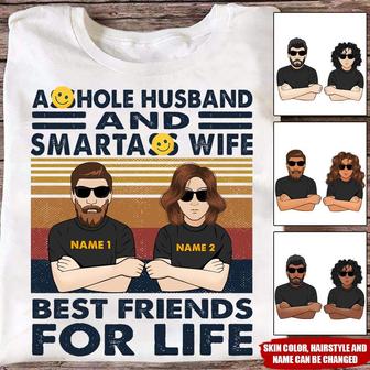 Husband Custom T-Shirt - Gift for Smartass Wife - Thegiftio UK