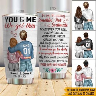 Husband To My Queen Custom Tumbler - Gift for Husband - Thegiftio UK