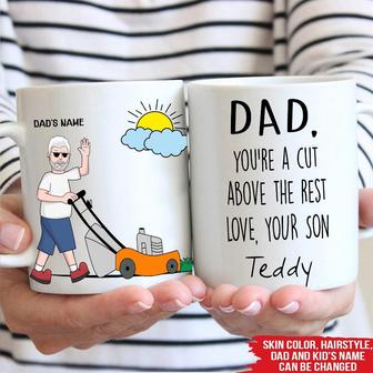 A Cut Above The Rest Personalized Mug - Gift for Dad - Thegiftio UK