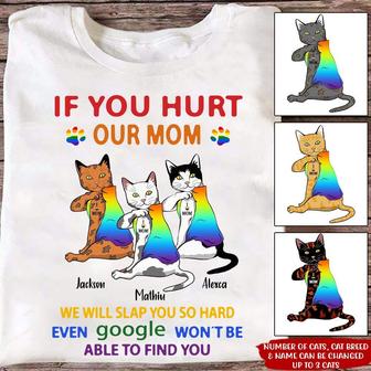 LGBT Cat Custom T Shirt - Personalized Gift for Cat Lovers - Thegiftio UK