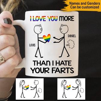 I Love You More Than I Hate Your Farts Custom Mug - Gift - Thegiftio UK