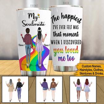 LGBT Couple Personalized Tumbler - Gift for Girlfriend - Thegiftio UK
