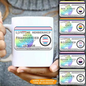 LGBT Custom Mug Personalized Gift - Lifetime Membership - Thegiftio UK