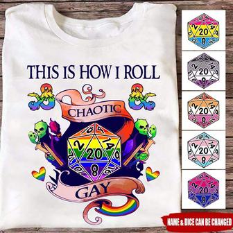 This Is How I Roll Custom T-Shirt - Gift for LGBT Couple - Thegiftio UK