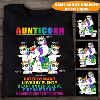 Aunticorn Personalized T Shirt - Gift for LGBT Lovers - Thegiftio UK