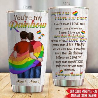 My Rainbow I Love You Most Custom Tumbler - Gift for LGBT - Thegiftio UK