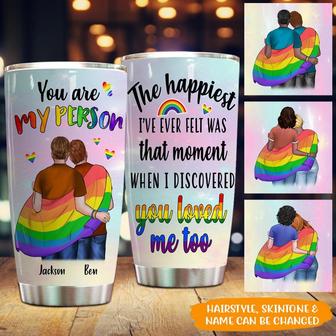 You Are My Person Personalized Tumbler - Gift for LGBT - Thegiftio UK