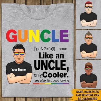 Guncle Like An Uncle Cooler Custom T-Shirt - Gift for LGBT - Thegiftio UK
