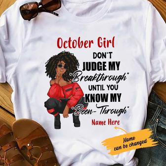 Personalized Don't Judge BWA White T Shirt - Thegiftio UK