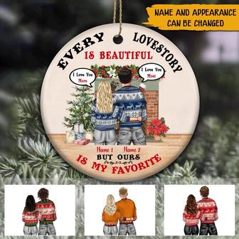 Every Lovestory Is Beautiful Personalized Ornament - Gift - Thegiftio UK