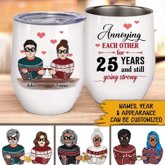 Married Couple Personalized Wine Tumbler - Christmas Gift - Thegiftio UK