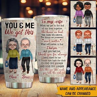 You And Me We Got This Personalized Tumbler - Gift for Wife - Thegiftio UK