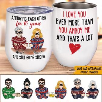 I Love You Even More Custom Wine Tumbler - Thegiftio UK