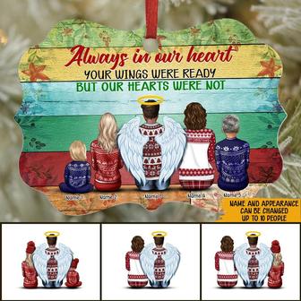 Always In Our Heart Personalized Ornament - Memorial Gift - Thegiftio UK