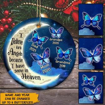 I Believe In Angels Personalized Ornament - Memorial Gift - Thegiftio UK