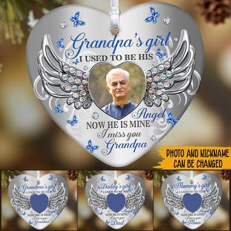 I Used To Be His Angel Personalized Ornament - Memorial Gift - Thegiftio UK