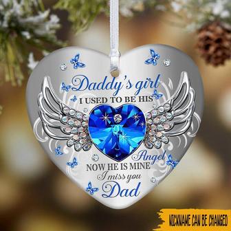 I Used To Be His Angel Personalized Ornament - Memorial Gift - Thegiftio UK