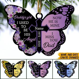 I Used To Be His Angel Personalized Ornament - Memorial Gift - Thegiftio UK