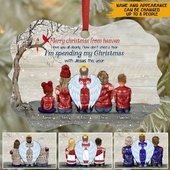 Merry Christmas From Heaven Custom Ornament - Memorial Gift - Thegiftio UK