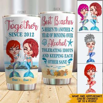 Mermaid Personalized Tumbler - Gift for Best Friends - Thegiftio UK