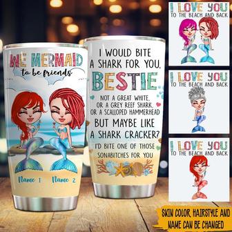 I Love You To The Beach Custom Tumbler - Best Friend Gift - Thegiftio UK