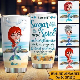 I'm Not Sugar & Spice Custom Tumbler - Mermaid Lovers Gift - Thegiftio UK