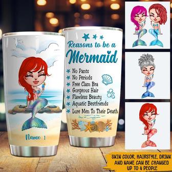 Mermaid Personalized Tumbler - Gift for Mermaid Lovers - Thegiftio UK