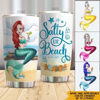Salty Lil Beaches Custom Tumbler - Gift for Best Friend - Thegiftio UK