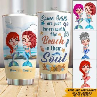 Mermaid Personalized Tumbler - Gift for Best Friends - Thegiftio UK