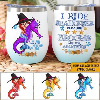 Mermaid Wine Tumbler Custom Personalized Gift - Gift for Her - Thegiftio UK