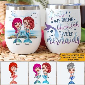 Of Course I Drink Like A Fish Custom Wine Tumbler - Thegiftio UK