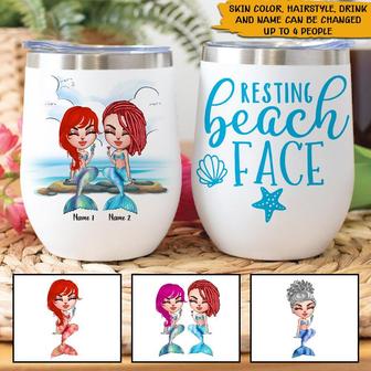 Mermaid Wine Tumbler Custom Gift - Gift for Mermaid Lovers - Thegiftio UK